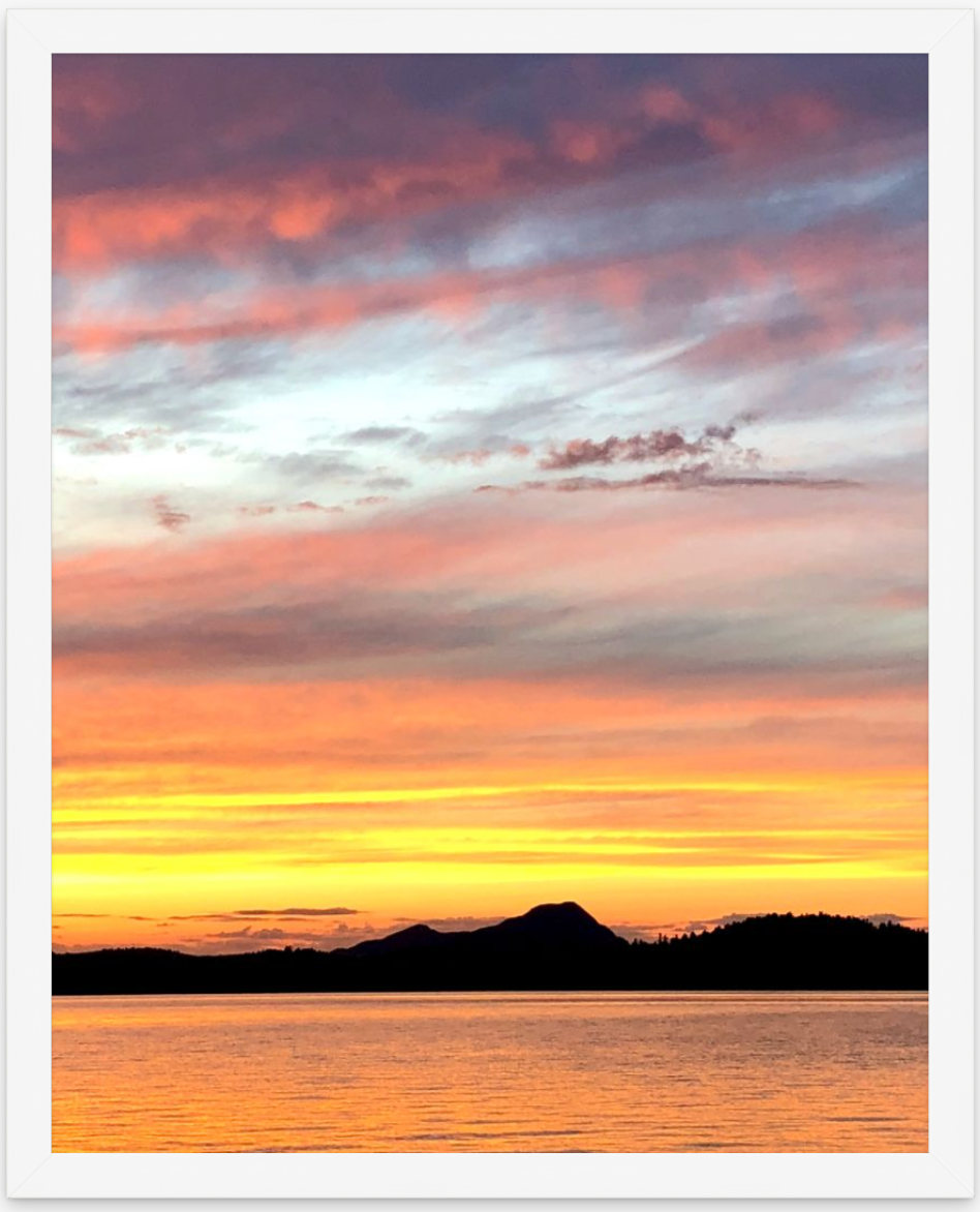 Sunset on Sebec Lake (Maine)