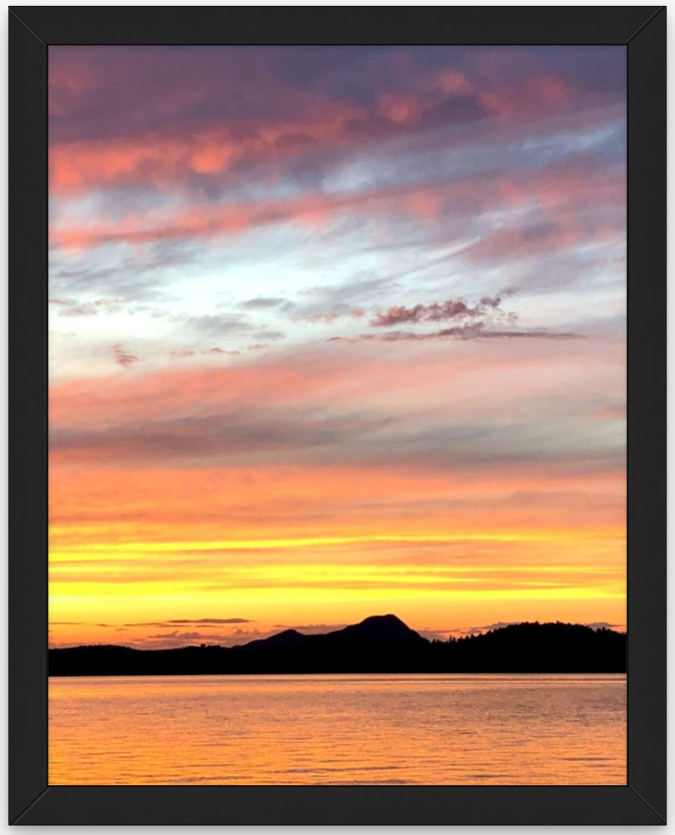 Sunset on Sebec Lake (Maine)