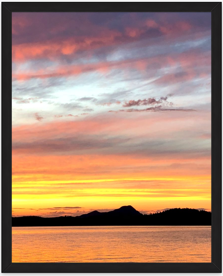 Sunset on Sebec Lake (Maine)